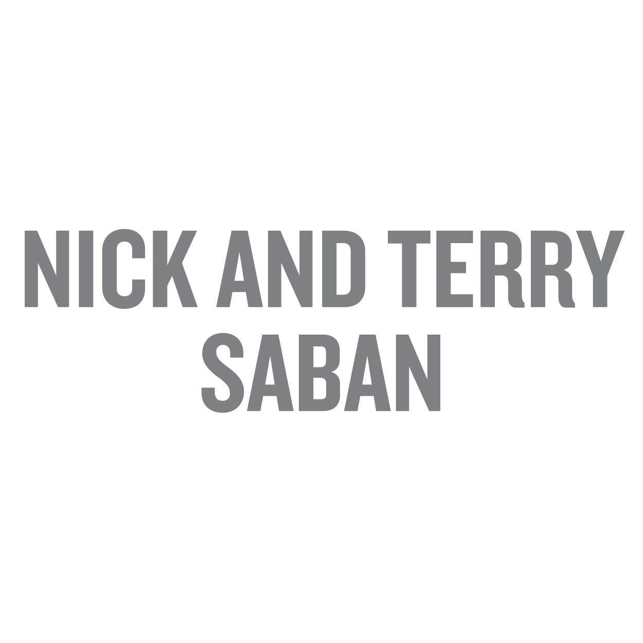 Nick and Terry Saban